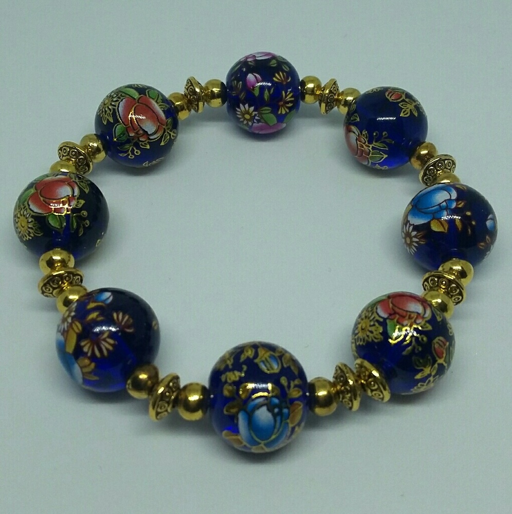 Blue and Gold bracelet